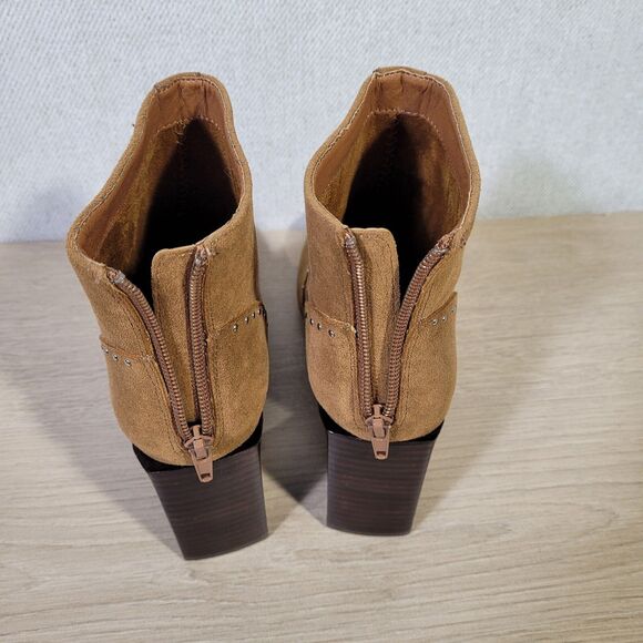 Mi.iM Brown Ankle Booties with Stud Detail - Picture 5 of 11